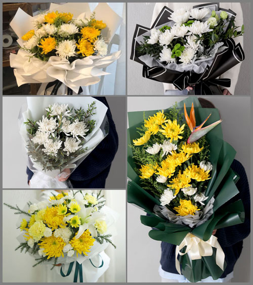 上海嘉定区嘉定工业区现龙村白事花束代送